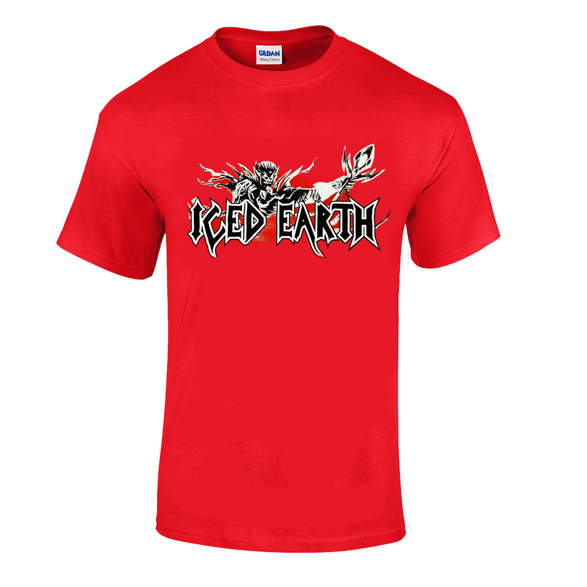 ICED EARTH Logo Red T-Shirt