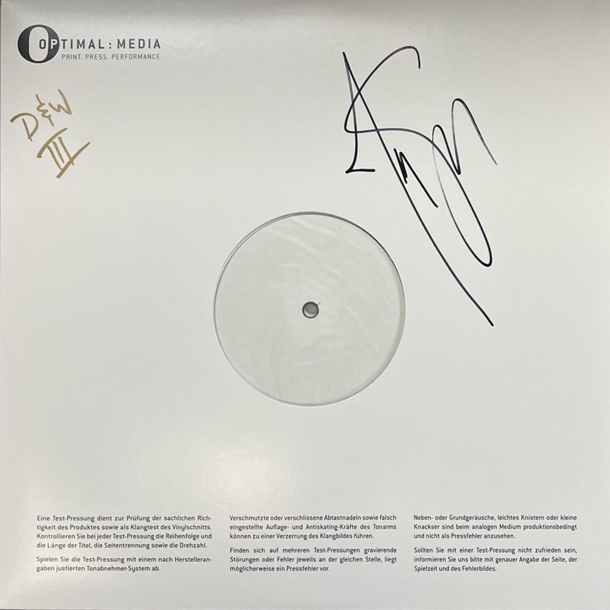 DEMONS & WIZARDS - Demons & Wizards III Vinyl LP Test Pressing - (Signed)