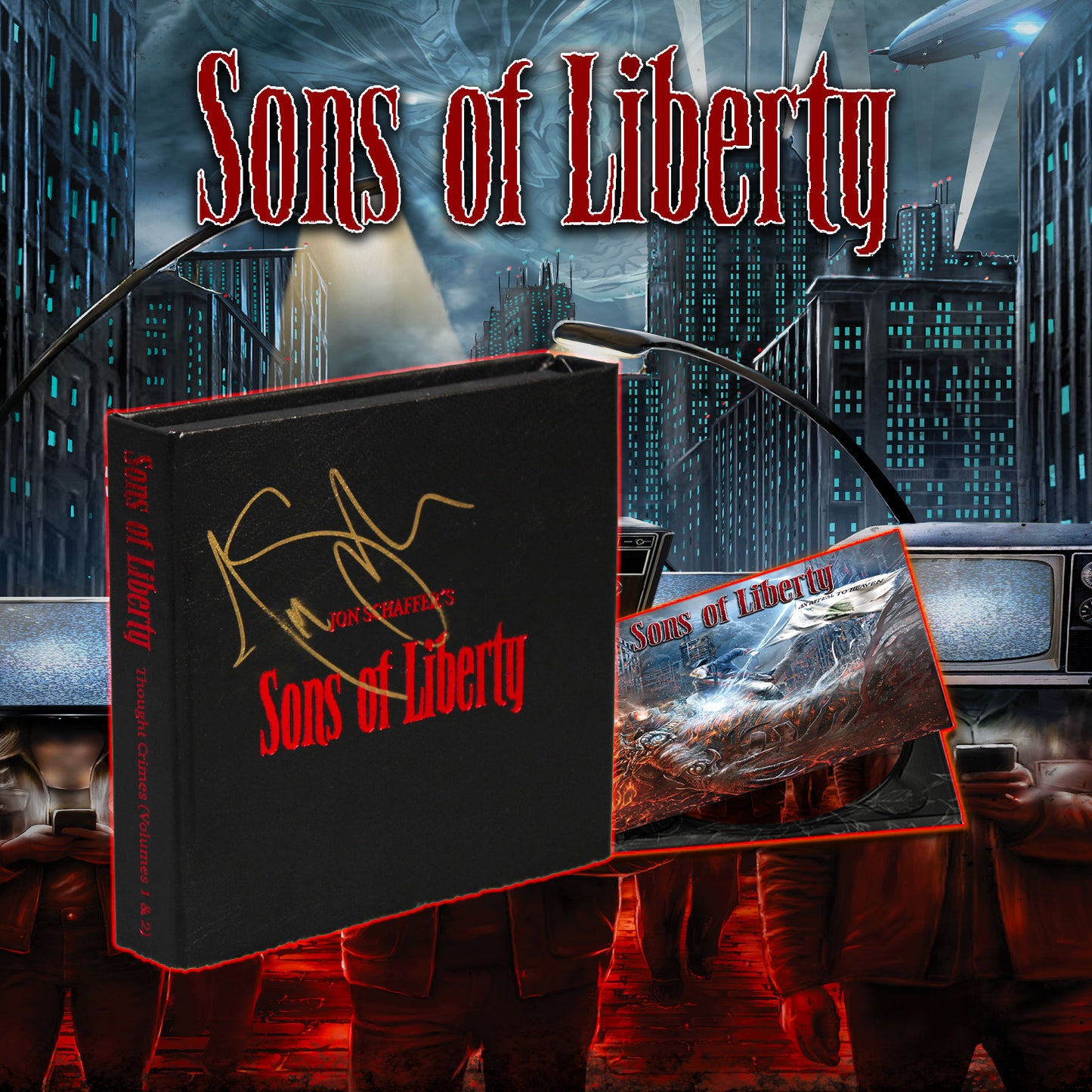 Sons of Liberty (Thought Crimes Volumes 1 & 2) Leather Box Collector's Edition CD (Signed)