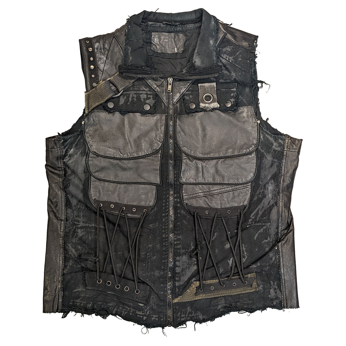 ICED EARTH Stage-Worn Plagues of Babylon Leather Vest