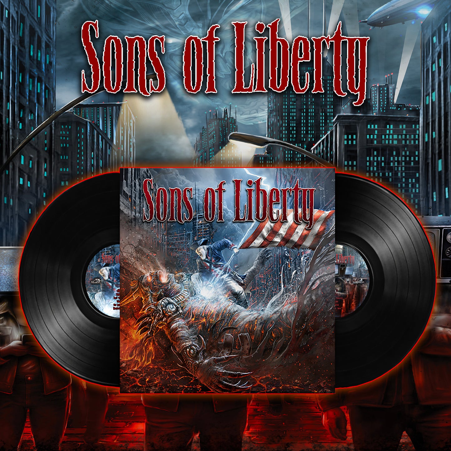 LIMITED TO 500 WORLDWIDE - Sons of Liberty (Thought Crimes Volumes 1 & 2) Vinyl - Black