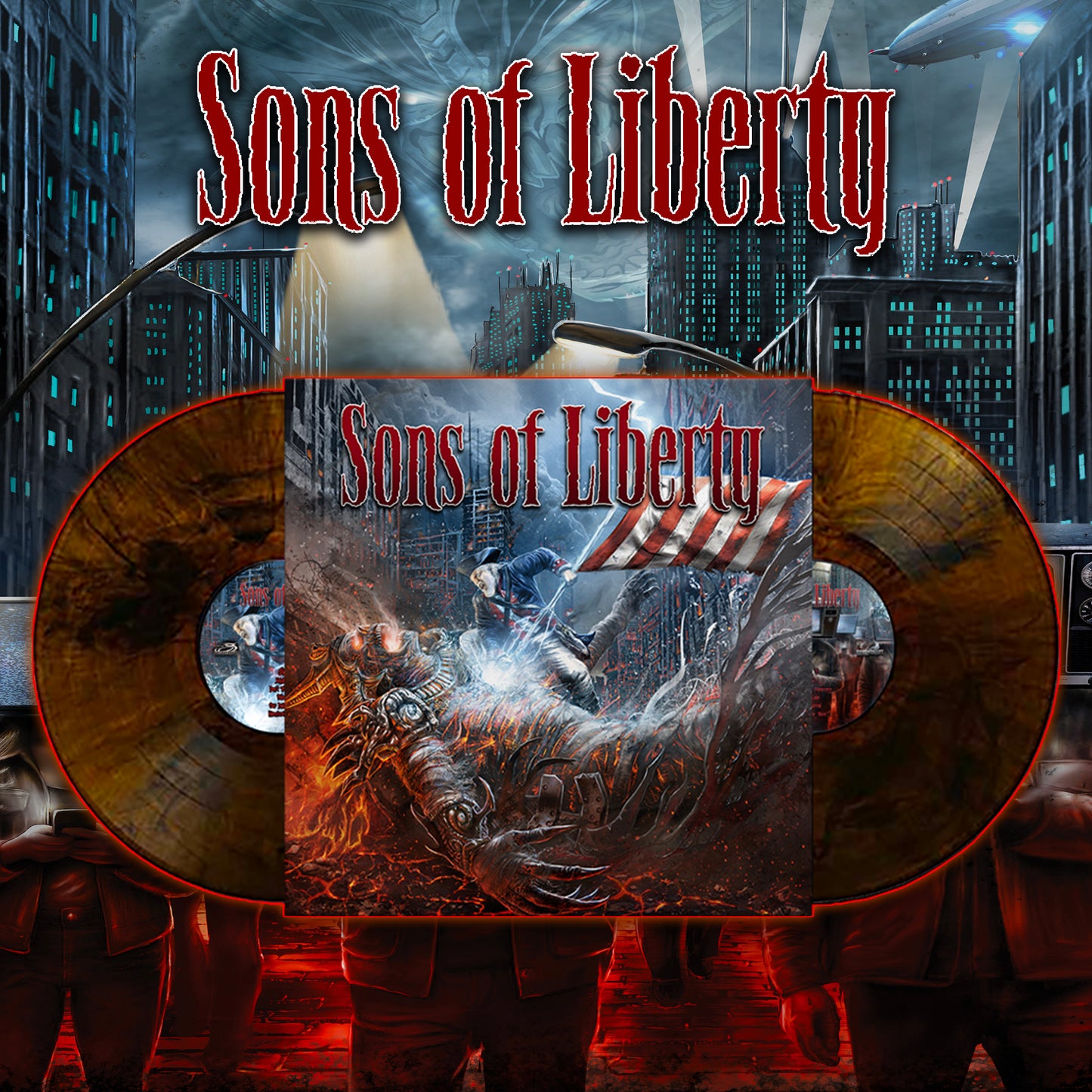 LIMITED TO 500 WORLDWIDE - Sons of Liberty (Thought Crimes Volumes 1 & 2) Vinyl - Marble
