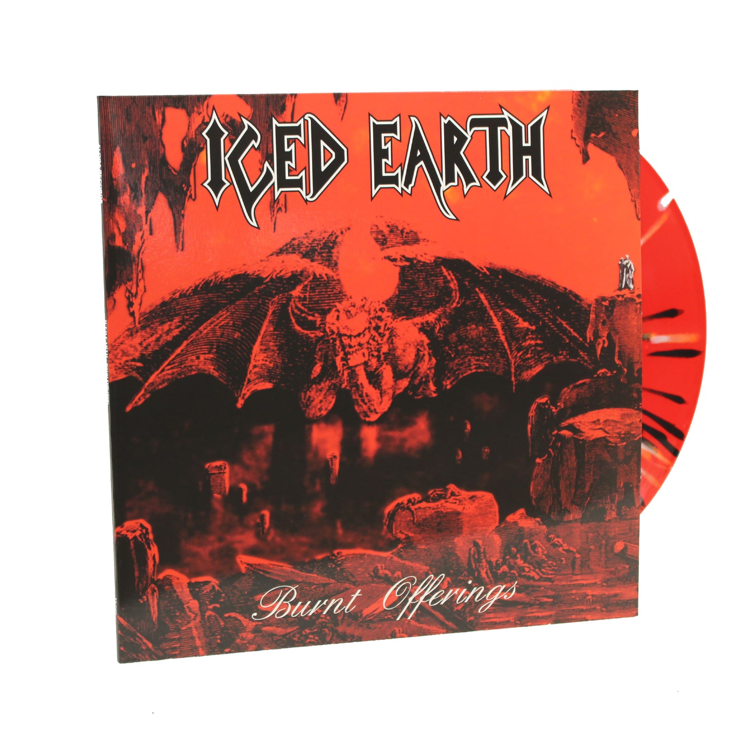 ICED EARTH Burnt Offerings Vinyl 2XLP - Red Splatter