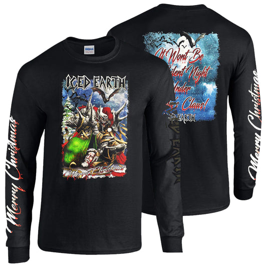 ICED EARTH Santa Claws Long Sleeve - Black