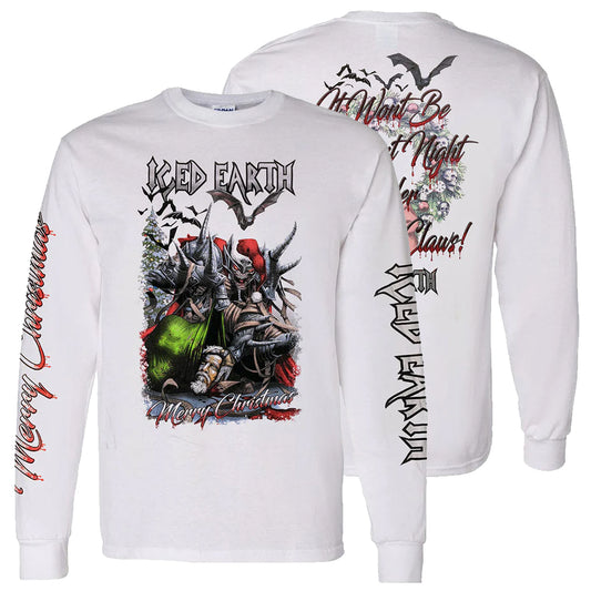 ICED EARTH Santa Claws Long Sleeve - White