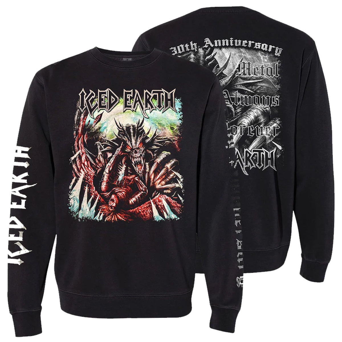 ICED EARTH Metal Always Forever Crewneck Sweatshirt