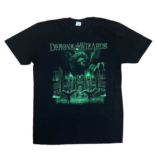 DEMONS & WIZARDS Demons & Wizards III GRN Print T-Shirt