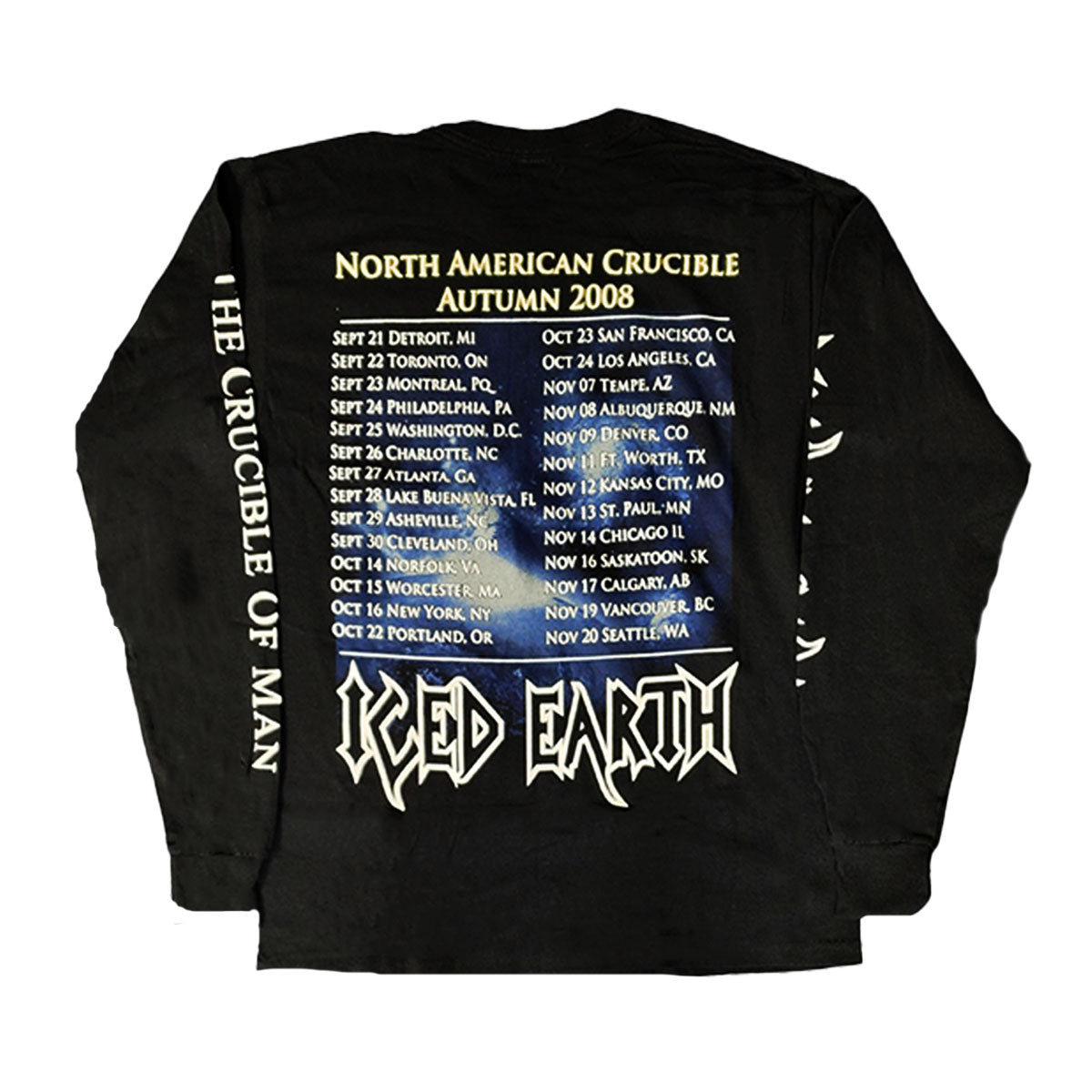 ICED EARTH North American Tour 2008 Longsleeve