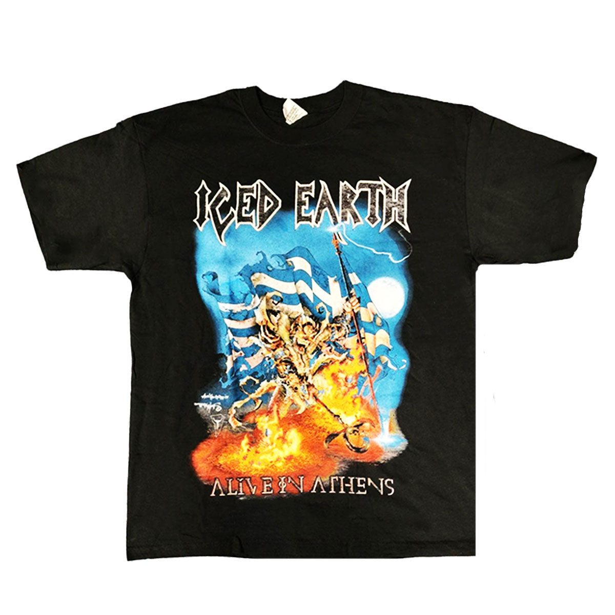 ICED EARTH Alive in Athens Album Back T-Shirt