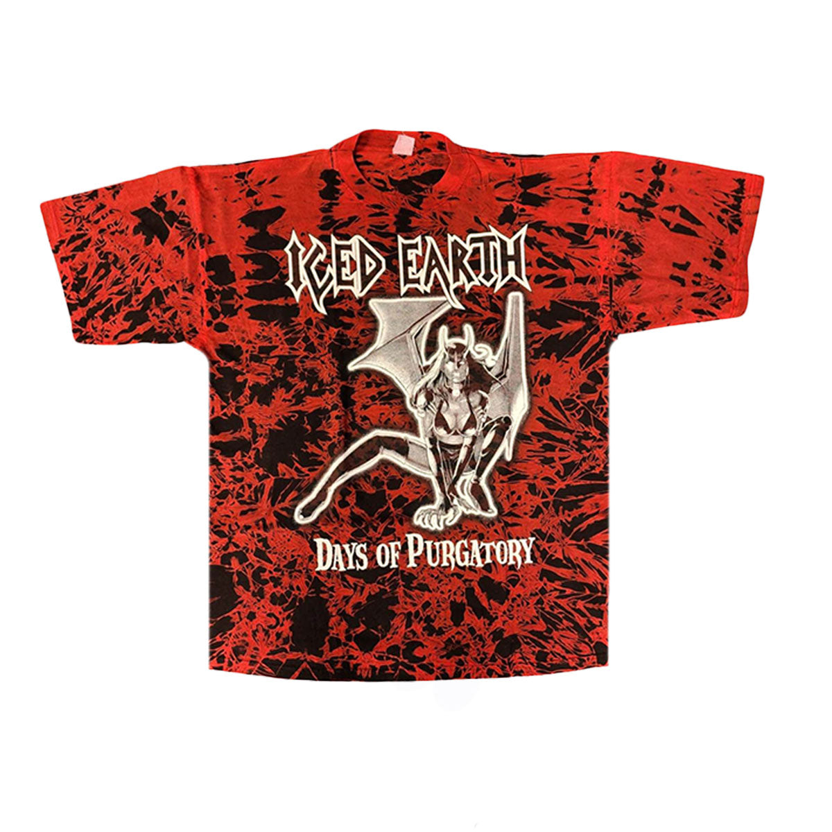 ICED EARTH Days of Purgatory Red Tie-Dye T-Shirt
