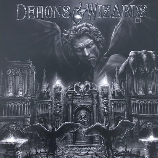 DEMONS & WIZARDS - Demons & Wizards III Greyscale Cover LP - Silver