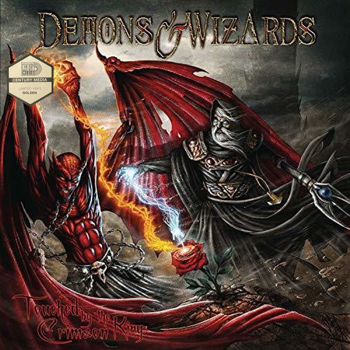 DEMONS & WIZARDS - Touched By The Crimson King Vinyl LP - Golden