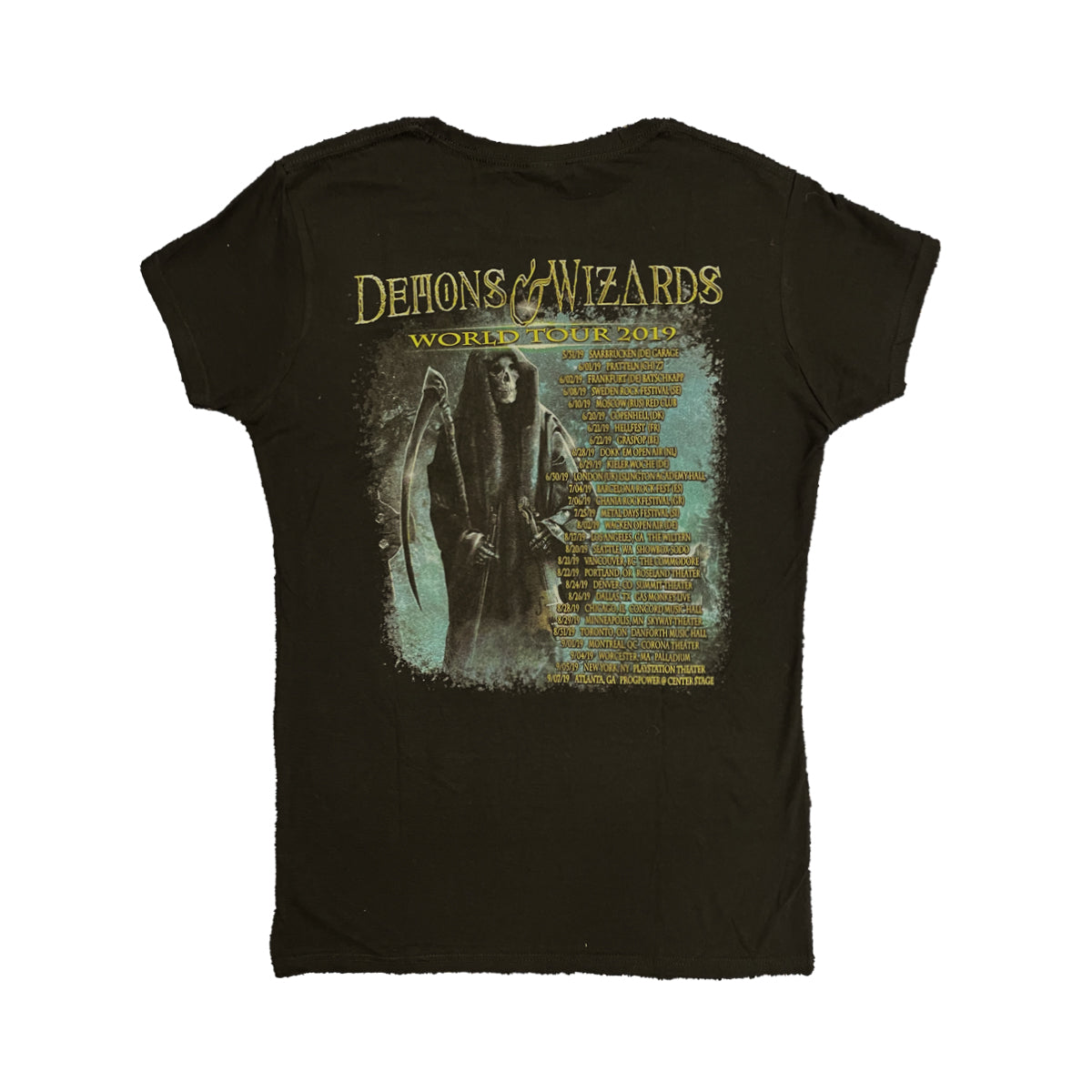 DEMONS & WIZARDS The Fiddler 2019 World Tour Ladies T-Shirt