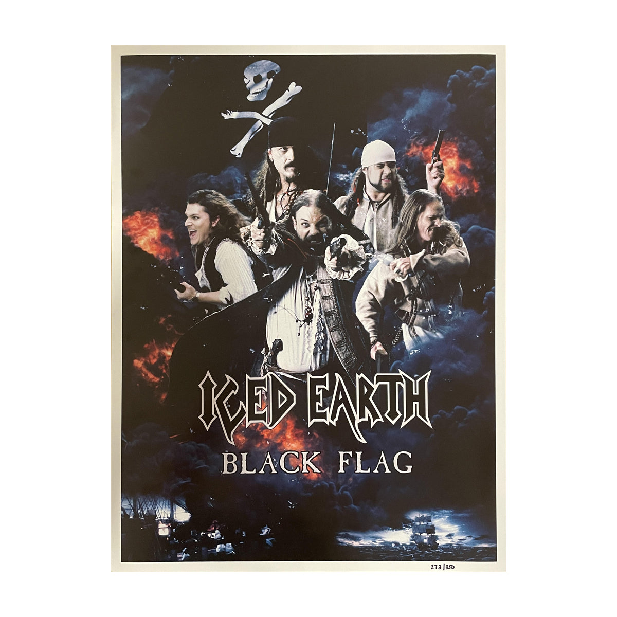 ICED EARTH Black Flag Poster