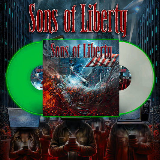 LIMITED TO 100 WORLDWIDE - Sons of Liberty - Thought Crimes (Volumes 1 & 2) Signed Vinyl - Glow in the Dark