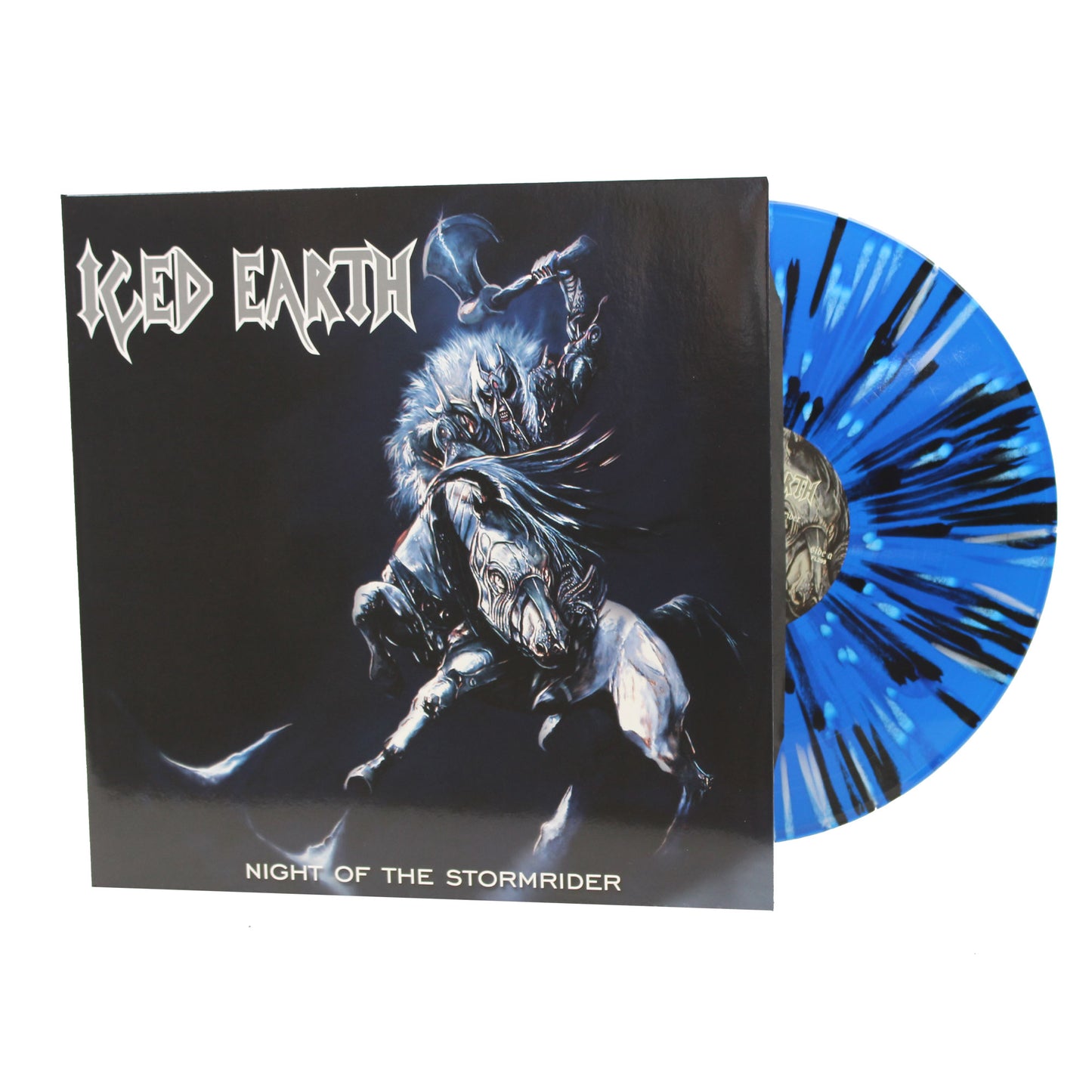 ICED EARTH Night of the Stormrider Vinyl LP - Blue Splatter
