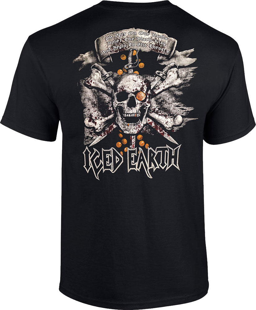 ICED EARTH Black Flag T-Shirt
