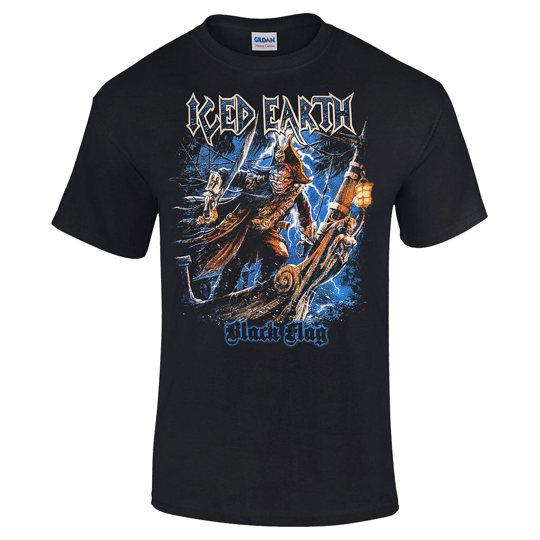 ICED EARTH Black Flag T-Shirt