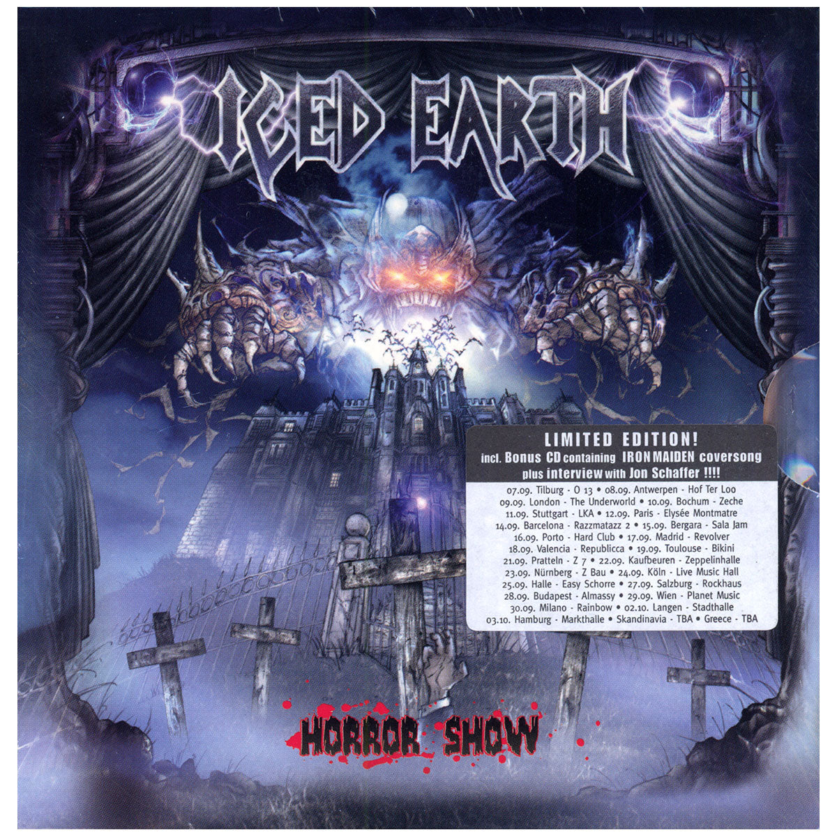 ICED EARTH Horror Show Limited Edition CD